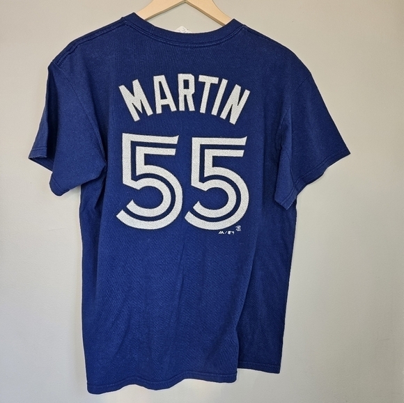 Vintage  Blue jays tshirt #55 "Martin" size Large - Picture 2 of 3